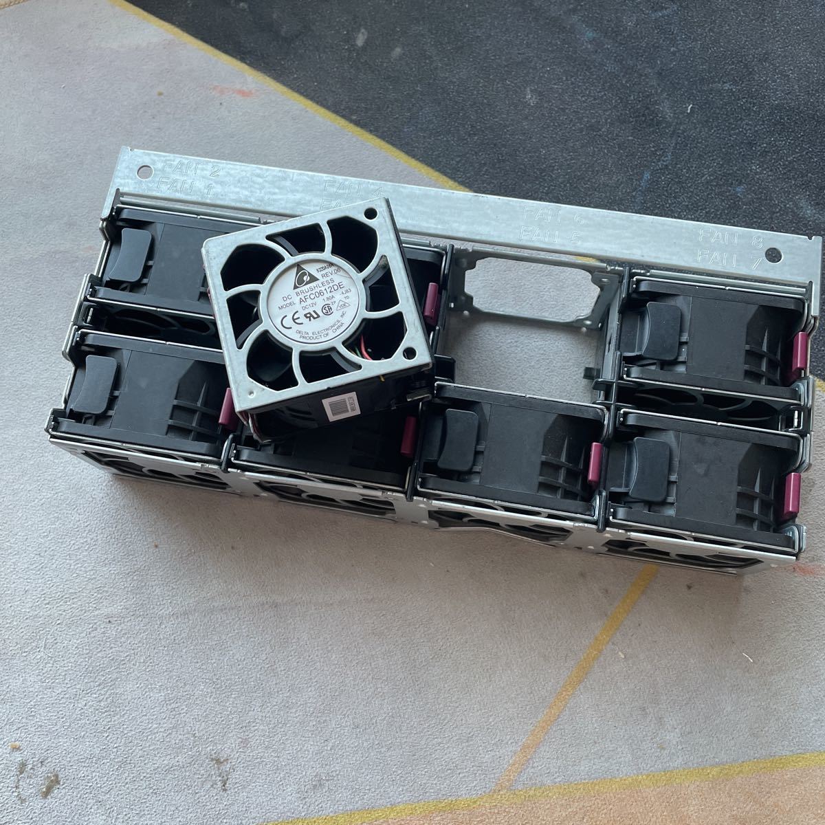(HP) DC BRUSHLESS AFC0612DE Assy 394035-001 システムファン 8個管一式セット 1