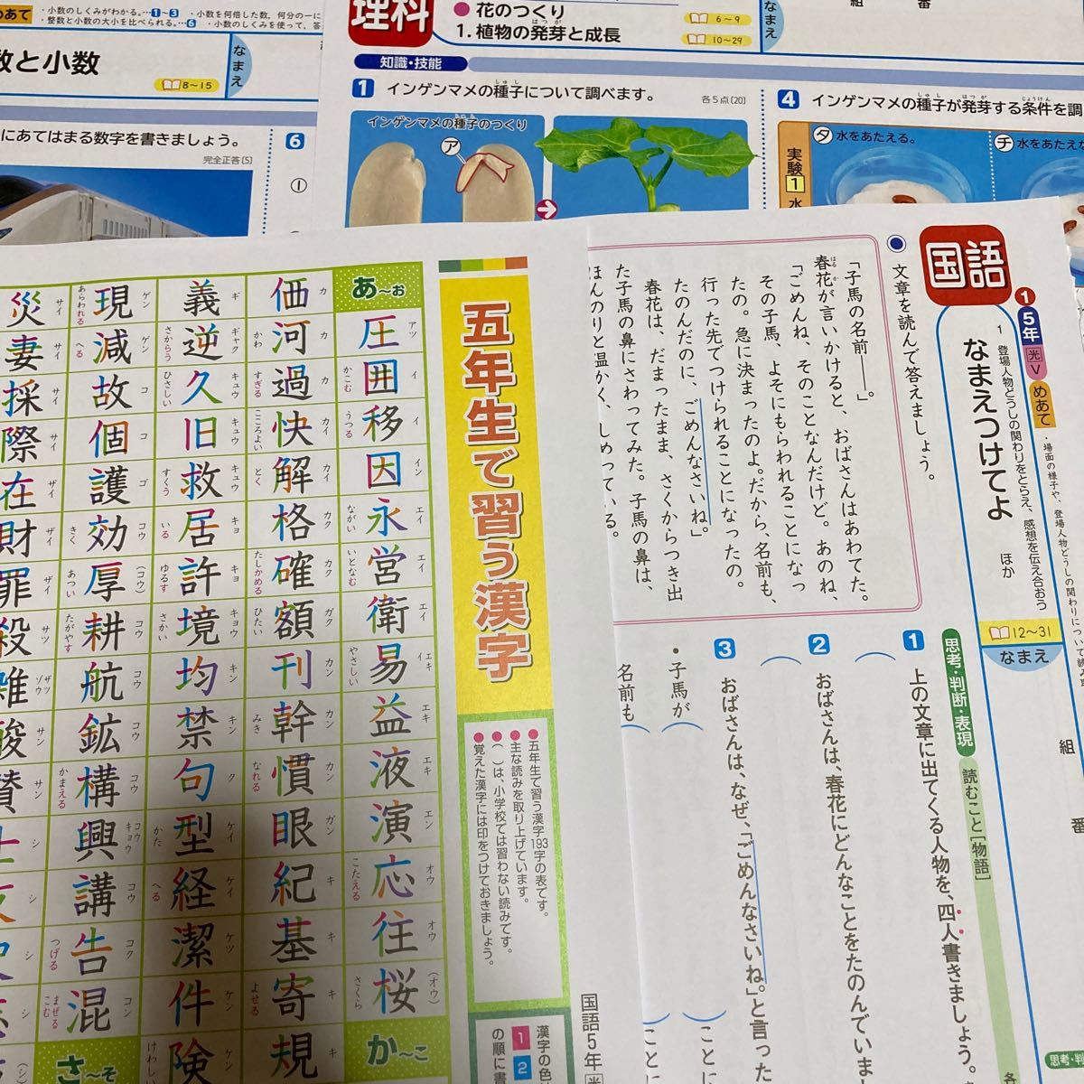 Paypayフリマ Yy 5年生 国語 算数 理科 テスト Paypayフリマ Yy 5年生 国語 算数 理科 テスト