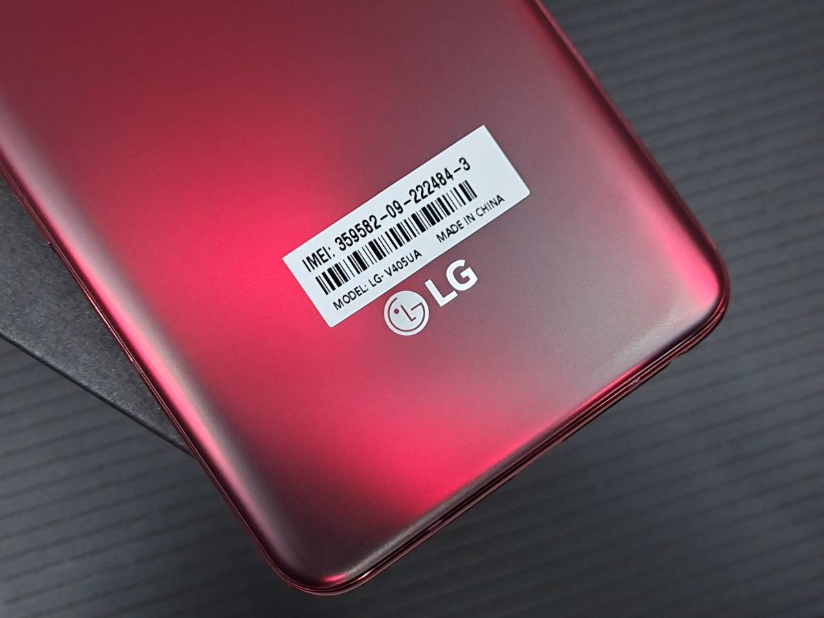 ☆新品同様☆ LG V40 ThinQ V405UA 6GB 64GB RED / レッド / Snapdragon 845 / スマホ 本体 / 日本語対応 Android 10 SIMフリー_画像6