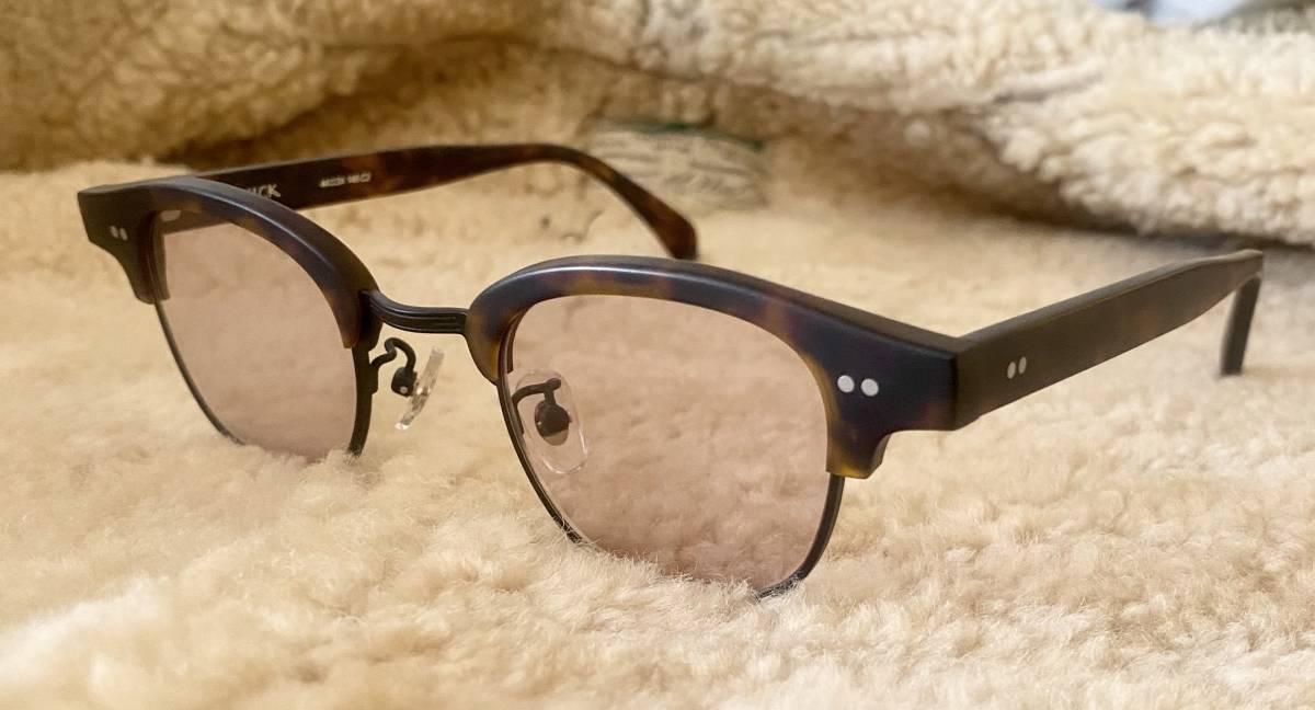 新品　NEW. NICK c 2 眼鏡黄金比の50’60’年代ビンテージテンプテイスト！安心な眼鏡レンズ素材の無色UVカットレンズ可能！純正ケース付_画像2