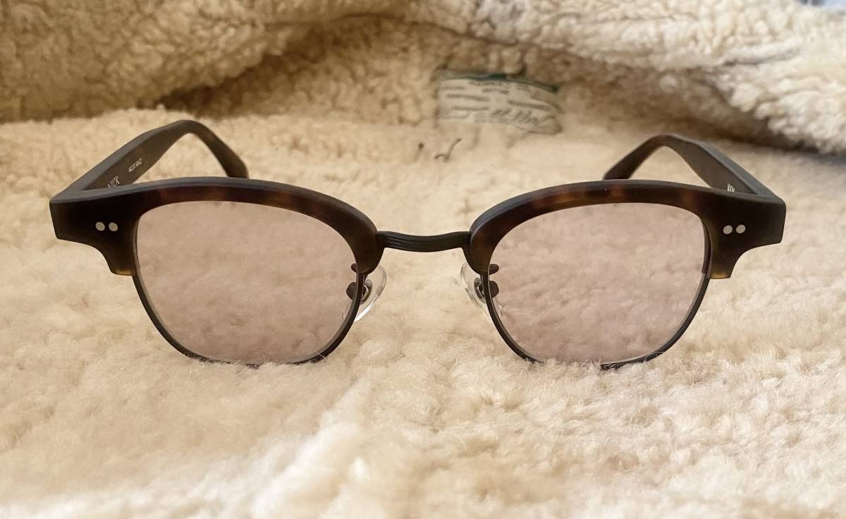 新品　NEW. NICK c 2 眼鏡黄金比の50’60’年代ビンテージテンプテイスト！安心な眼鏡レンズ素材の無色UVカットレンズ可能！純正ケース付_画像3