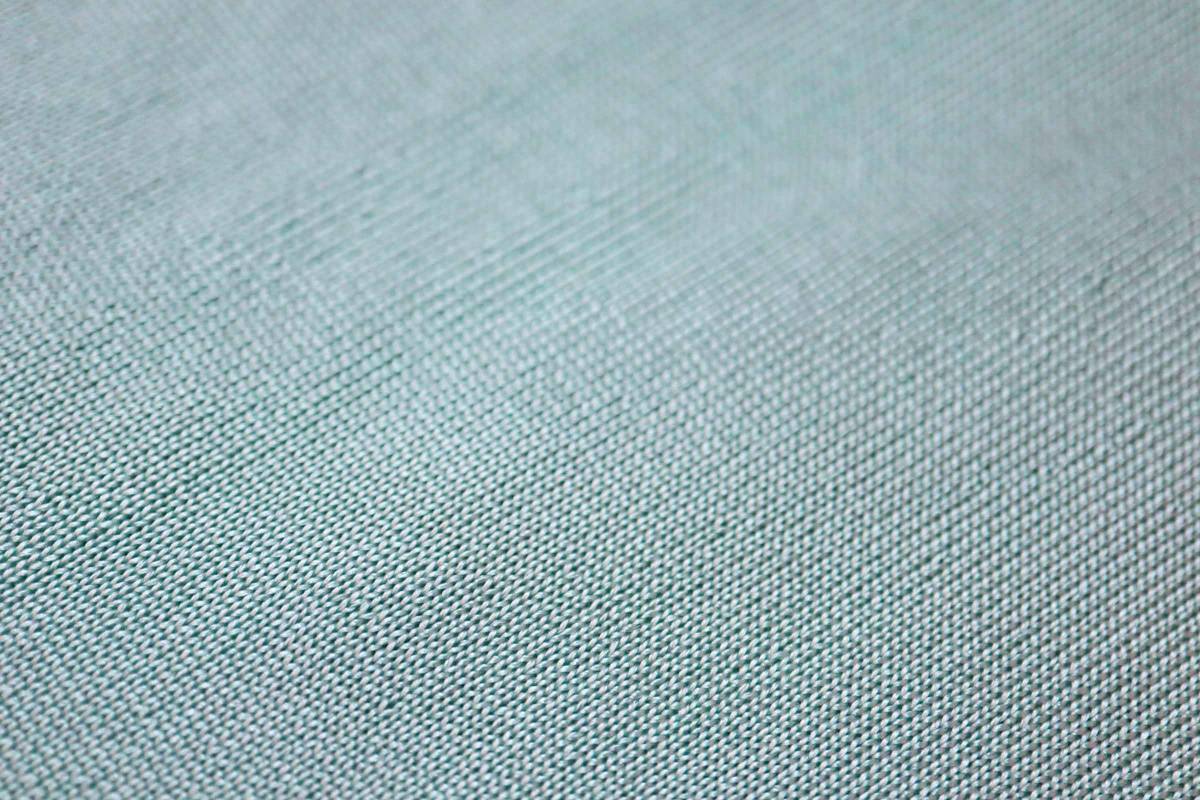 1481-Lブルー　半袖カットソー　5分袖　シルク　絹　Lサイズ　11号　ブルー　1024800　未使用　長期保管品　新古品　レディース　レナウン_画像3