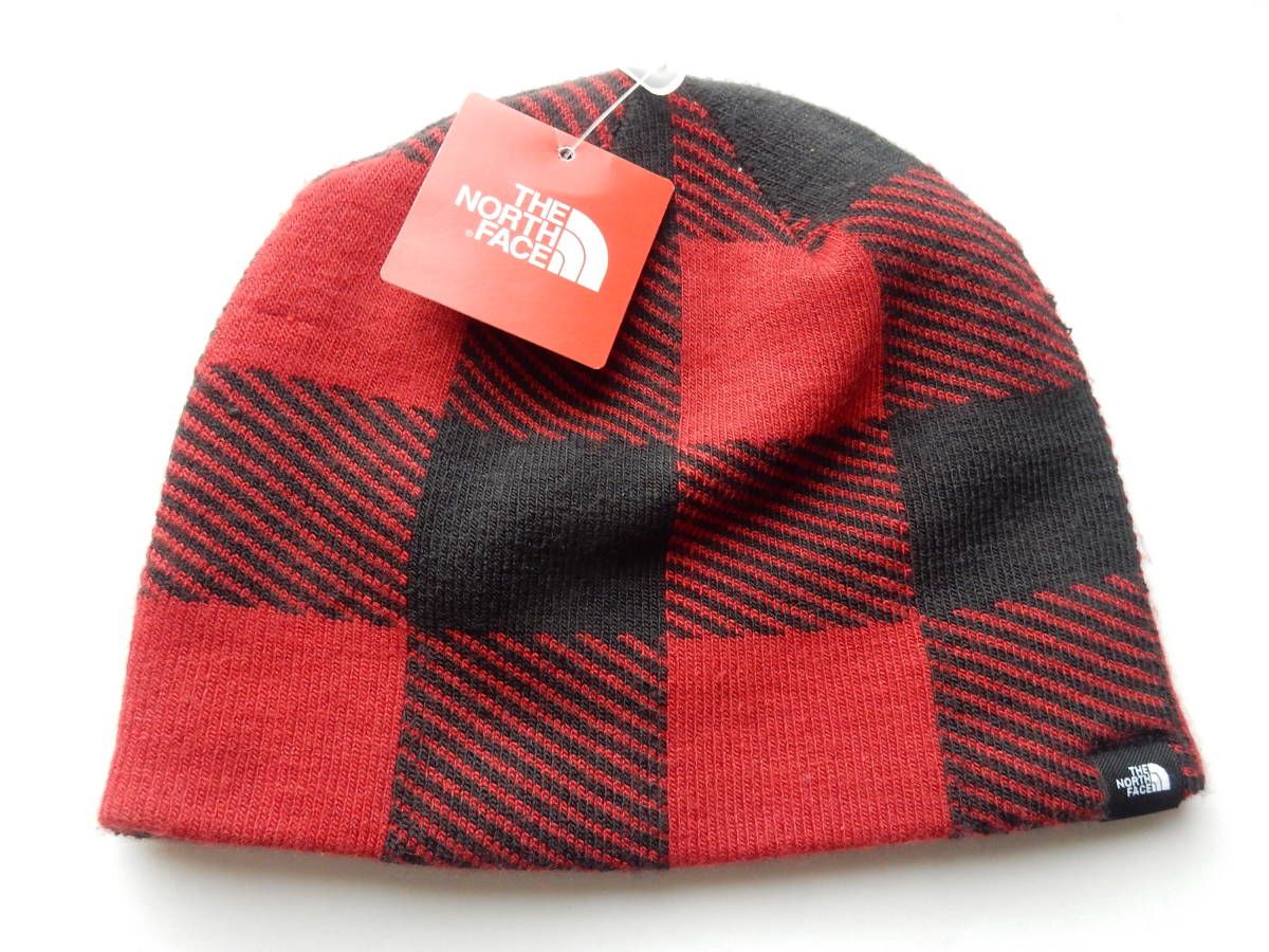 送料込み■新品■THE NORTH FACE ■ ノースフェイス/ニット帽/ALPINE BEANIE/NN41949Z/カラー：CD カーデナルレッド×チェツク