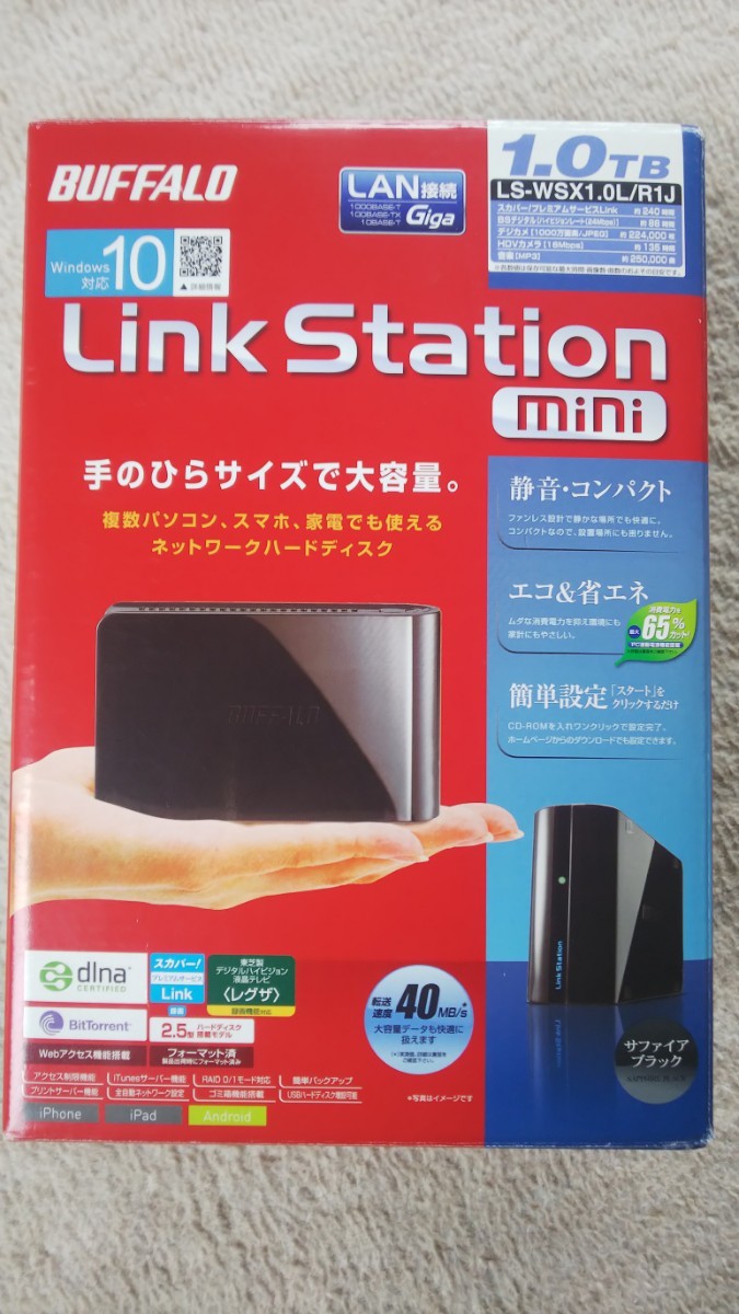 バッファロー BUFFALO LS-WSX1.0L/R1J  LinkStation mini 1T取り扱い終了 後継品なし