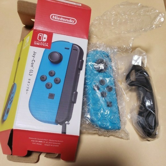 Nintendo Switch ネオンブルー 水色 Joy-Con (L) 左 ジョイコン ストラップ HAC-A-JLBAA