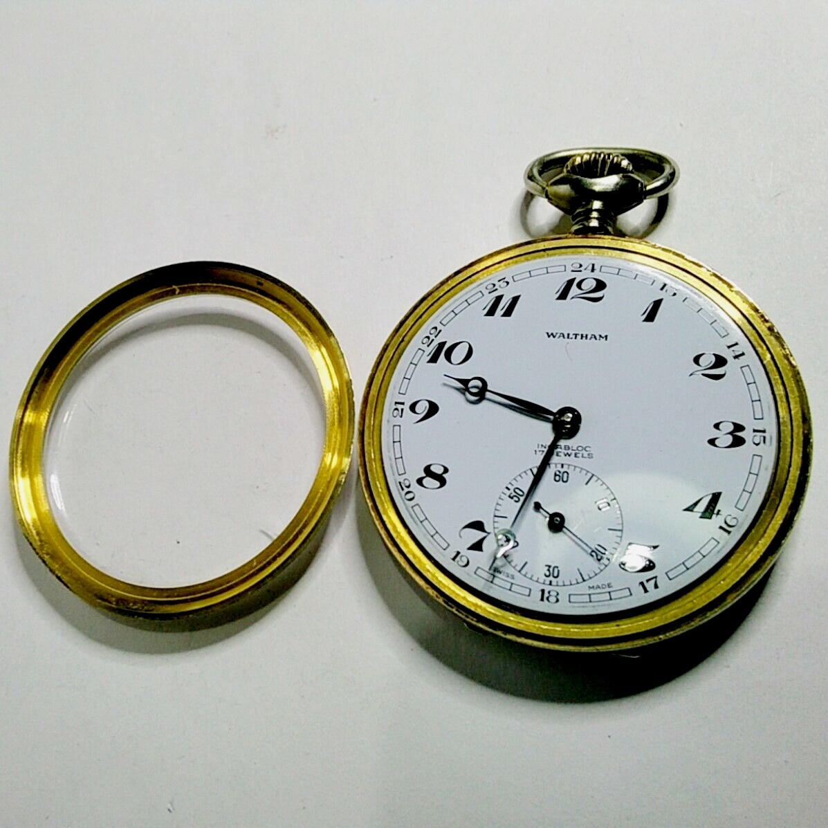 1950年代 waltham 懐中時計 20ミクロン金張り colonial