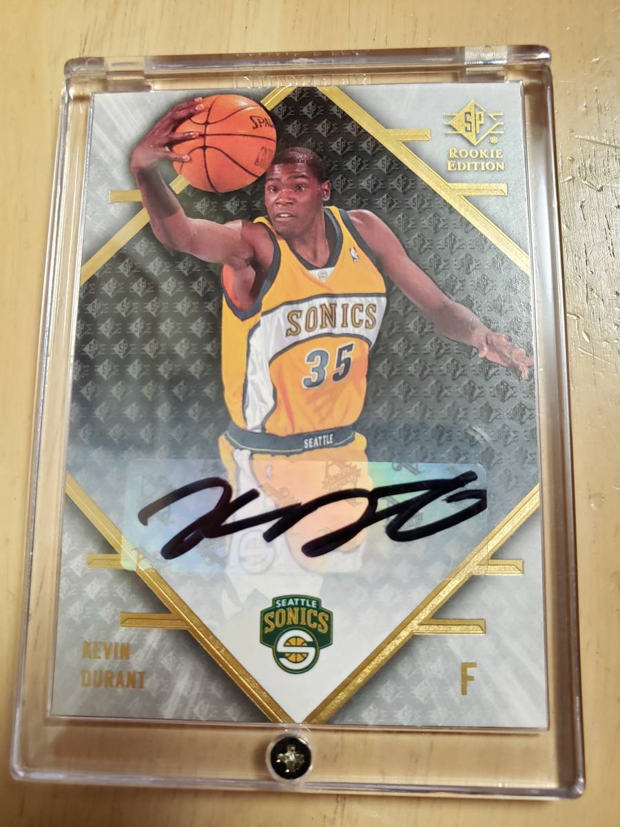SP サイン 2007 -08 UD Rookie Edition KEVIN DURANT RC Auto / ケビン デュラント Autograph Seattle Supersonics KD