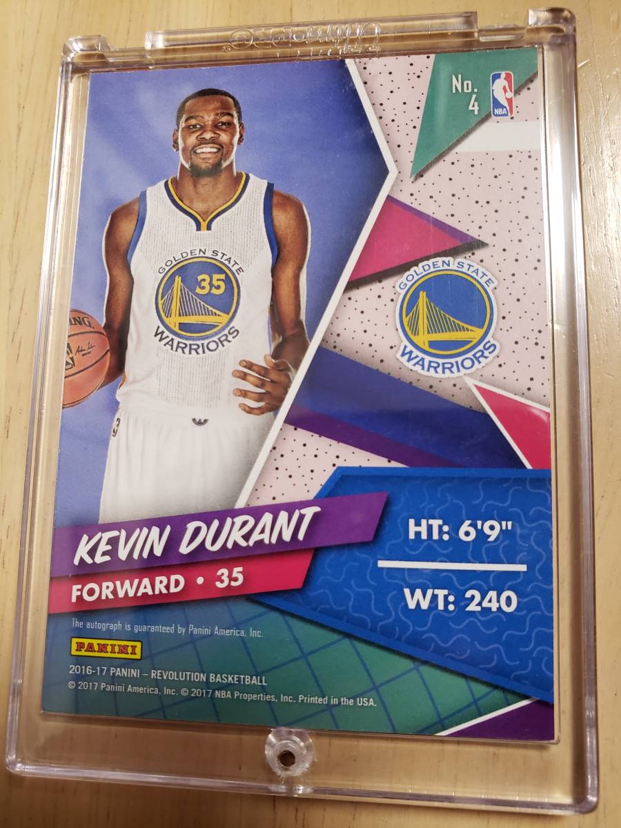 サイン 2016 -17 Panini Revolution KEVIN DURANT Auto / ケビン