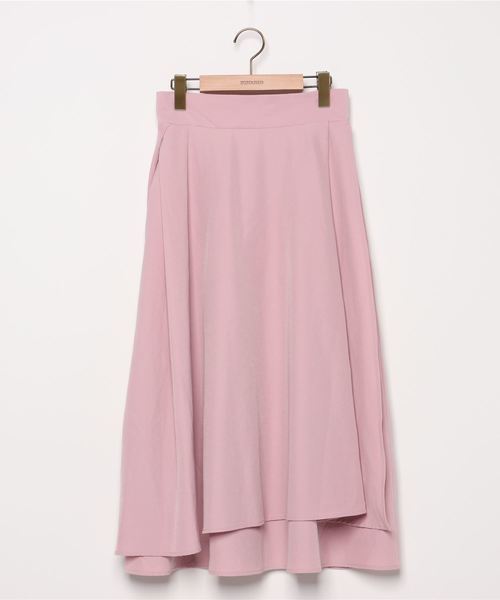 ナノユニバース 無地フレアスカート 38サイズ ピンク色