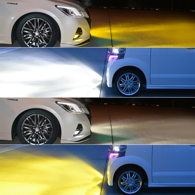 自動車用LEDフォグランプ ランドクルーザー 300系2色切替え 白色/黄色 LEDフォグランプ ホワイト/イエロー 6000ルーメン 特殊形状 車検対応 トヨタ ラン