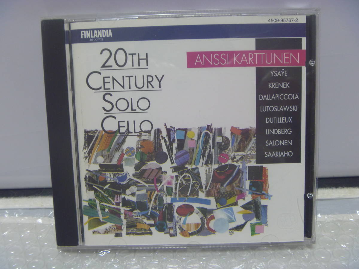 CD FINLANDIA 20TH CENTURY SOLO CELLO ANSSI KARTTUNEN 輸入盤_画像1