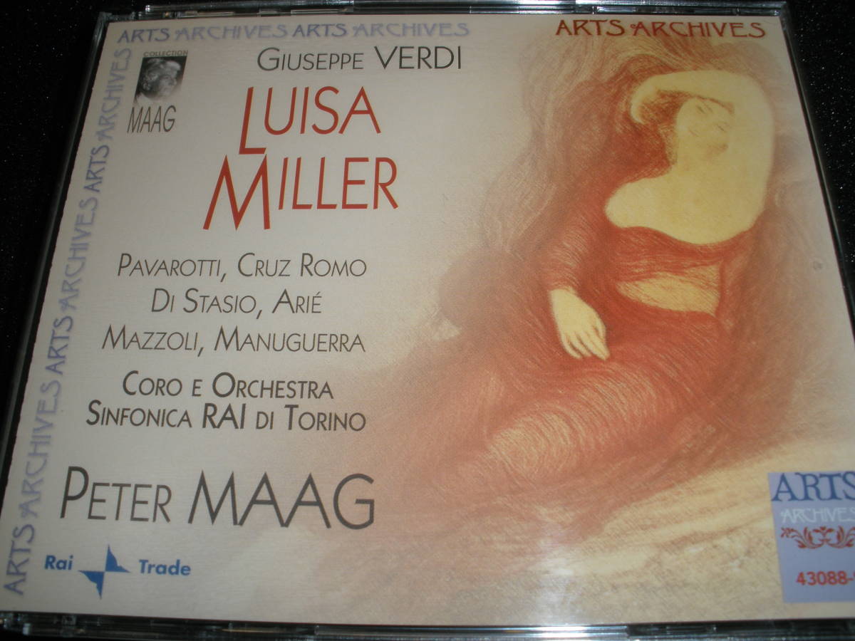 希少 ヴェルディ ルイーザ・ミラー マーク パヴァロッティ ロモ RAI トリノ交響楽団 ライヴ ステレオ リマスター Verdi Luisa Miller MAAG_ルイーザ・ミラー マーク パヴァロッティ