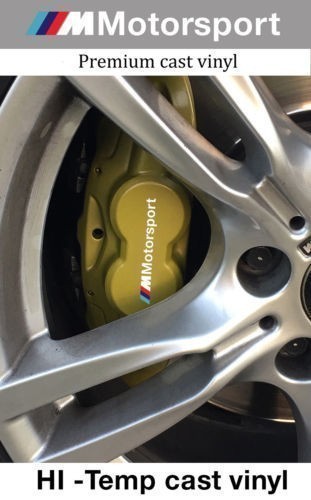 送料無料i BMW M Motorsport モータースポーツ White 4枚セット カッティング ステッカー 海外_画像2