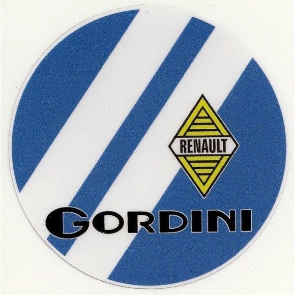 海外j 送料無料 ゴルディーニ ルノー ロゴ GORDINI RENAULT B 150mm ステッカー_画像1