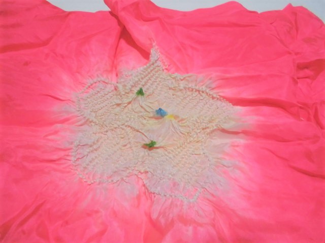  натуральный шелк | rose цвет . цветок . синий море волна рисунок. 5 лет ранг для пояс хекооби 