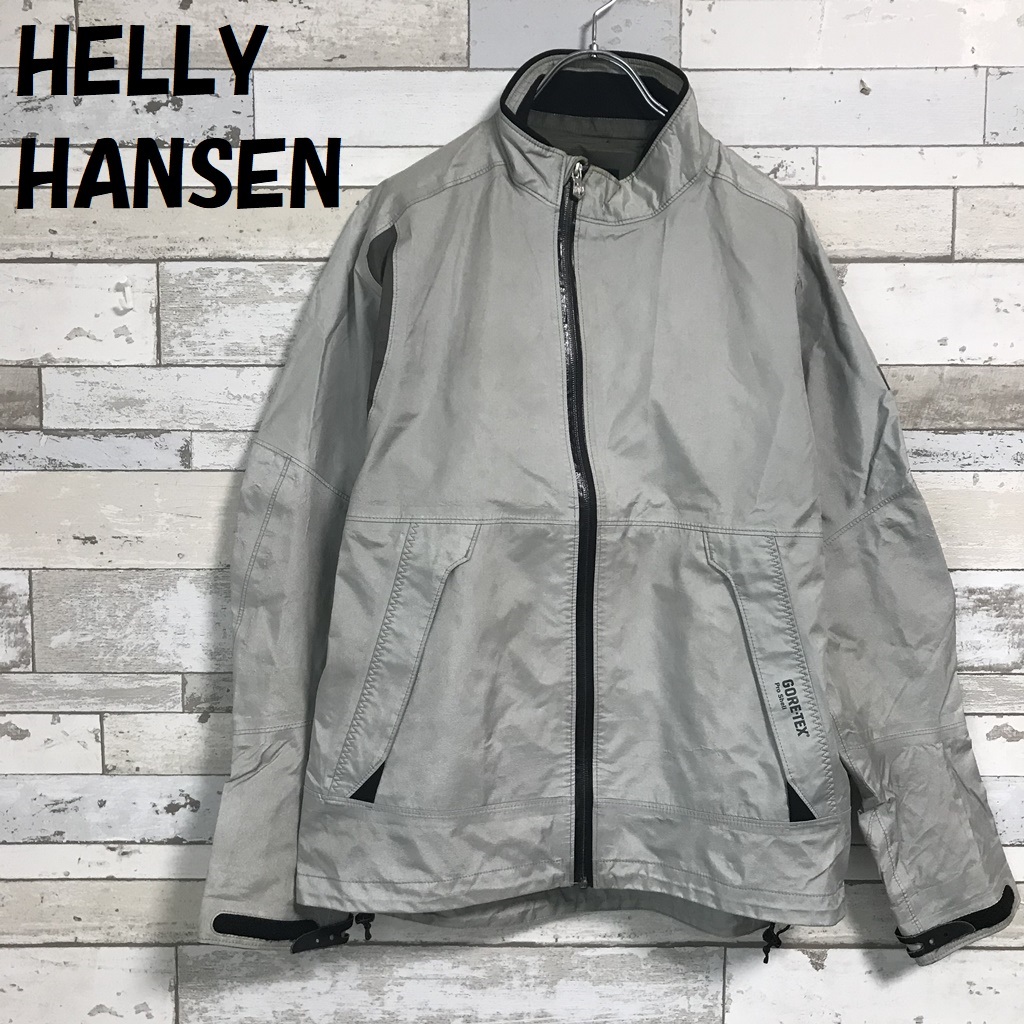 【人気】HELLY HANSEN/ヘリーハンセン ナイロン ナビゲータージャケット GORE-TEX グレー サイズL/9865