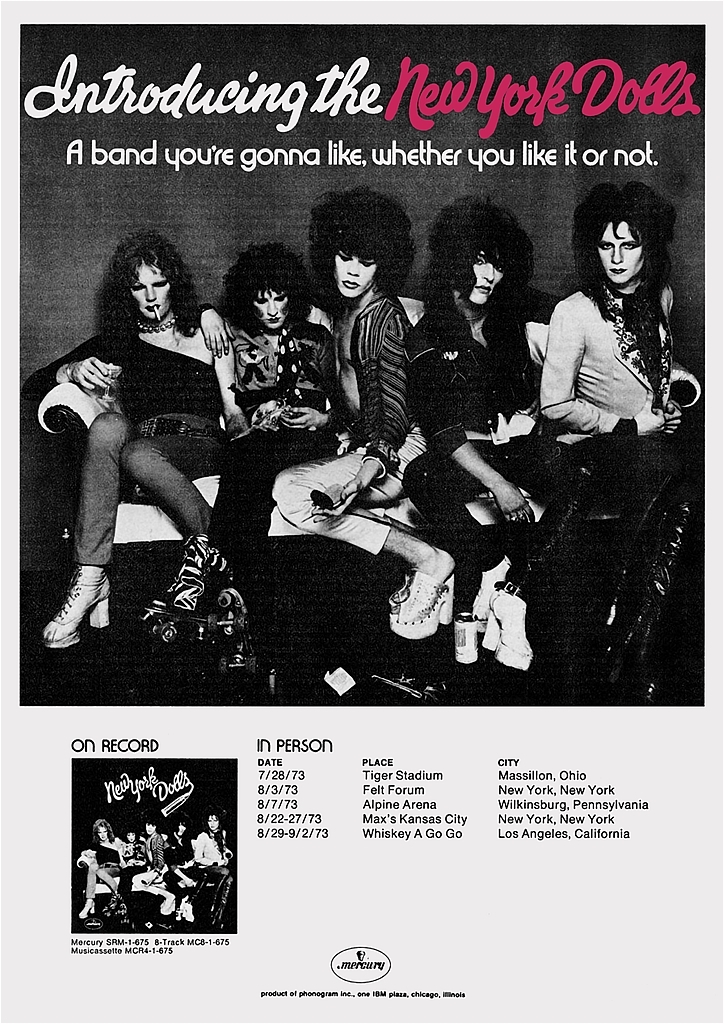 Yahoo!オークション - ポスター☆ニューヨーク・ドールズ(New York Dol...