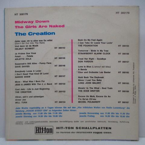 CREATION-Midway Down (German Orig.Mono 7+PS)_画像2