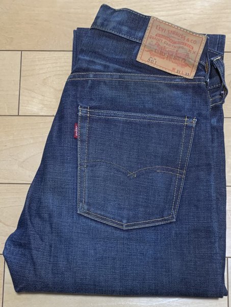 ヤフオク! - 処分 31 美品 濃紺 復刻 Levi's リーバイス 6...