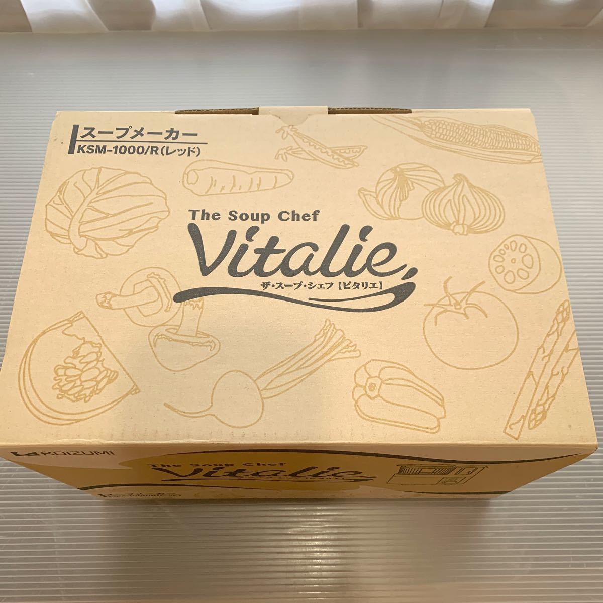 未使用コイズミ スープメーカー Vitalie(ビタリエ)  KSM-1000  レッド KOIZUMI