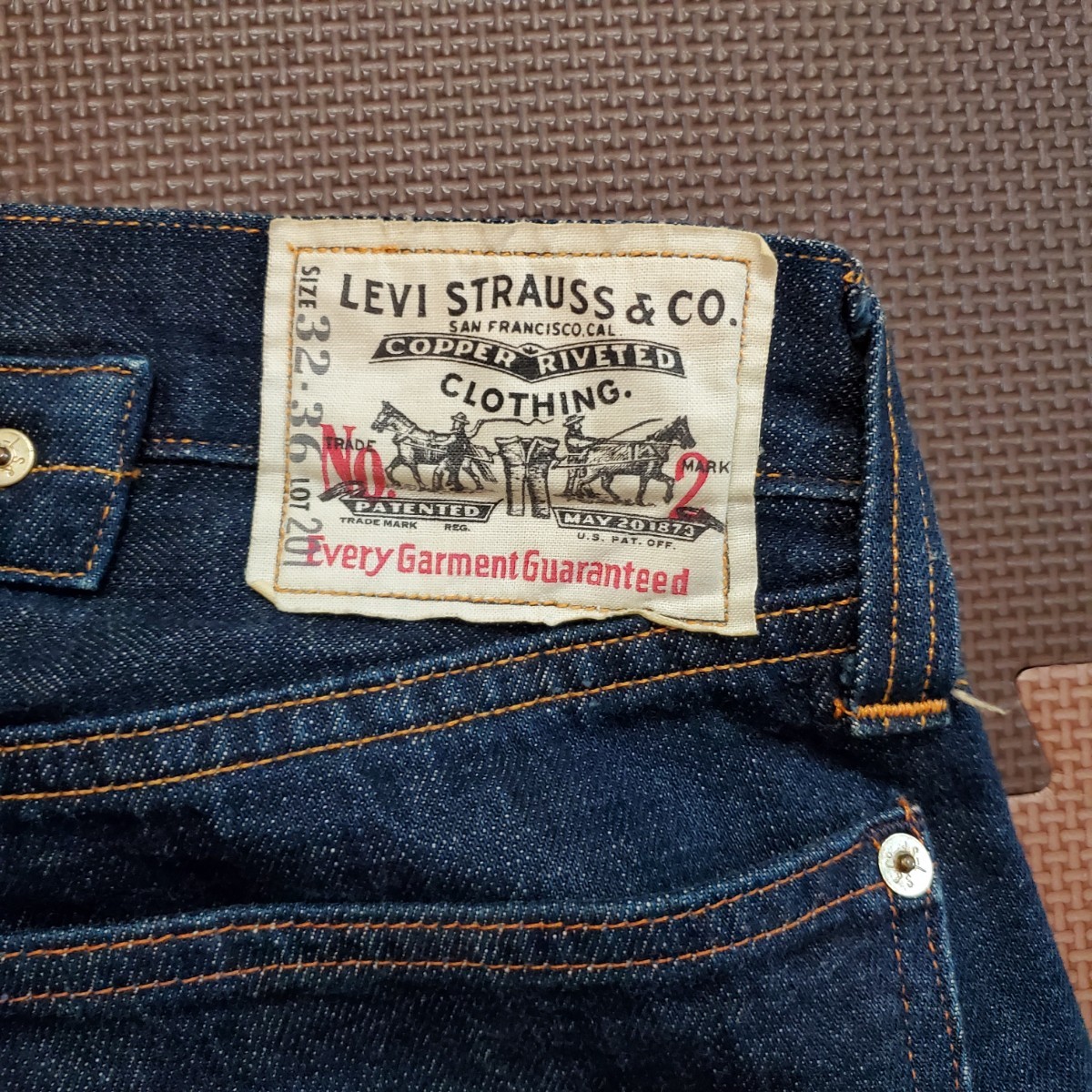 LEVIS リーバイス/201 布パッチ ビンテージ USA製 復刻 W32L36 LEVIS リーバイス/201 布パッチ ビンテージ USA製 復刻 W32L36