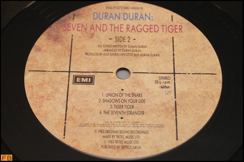 稅込◆LP◆DURAN DURAN セブン＆ザ?ラグド?タイガー 紙ジャケット 帯付 レコード ポップス デュラン デュラン 音楽 コレクター品-N2-6132