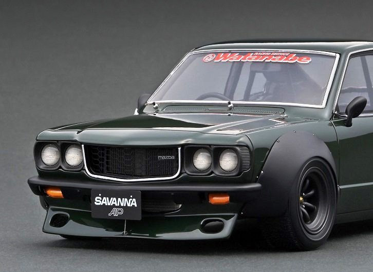  ignition model 1/18 Mazda Savanna GT RX3 (S124A) racing * dark green *RS Watanabe / worldwide limitation 120 pcs 