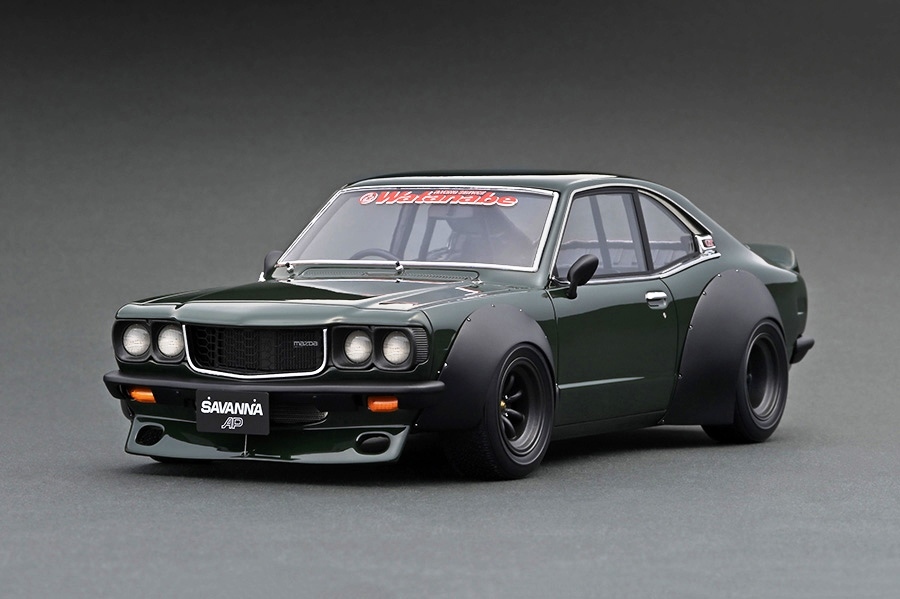  ignition model 1/18 Mazda Savanna GT RX3 (S124A) racing * dark green *RS Watanabe / worldwide limitation 120 pcs 