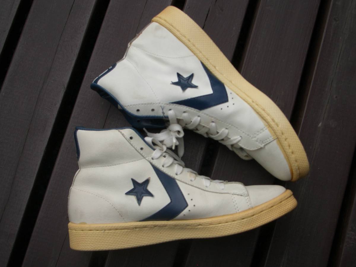 80\'s CONVERSE Converse PRO LEATHER Pro leather Hi American made Size 7 Vintage Vintage all Star USA America OLD Old 