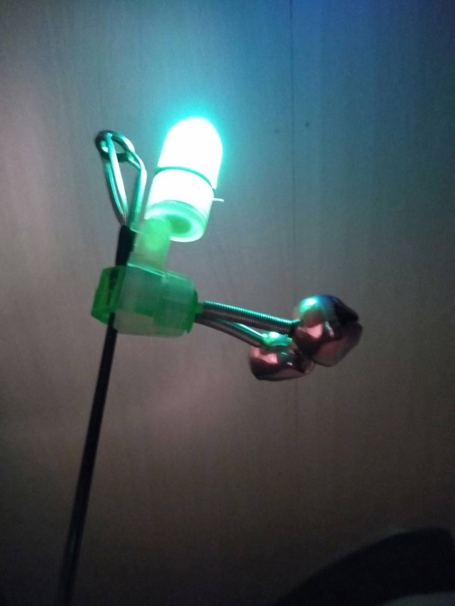 [送料無料] LEDライト & 釣り 鈴 5セット 置き竿 待ち釣り 夜釣り _画像6