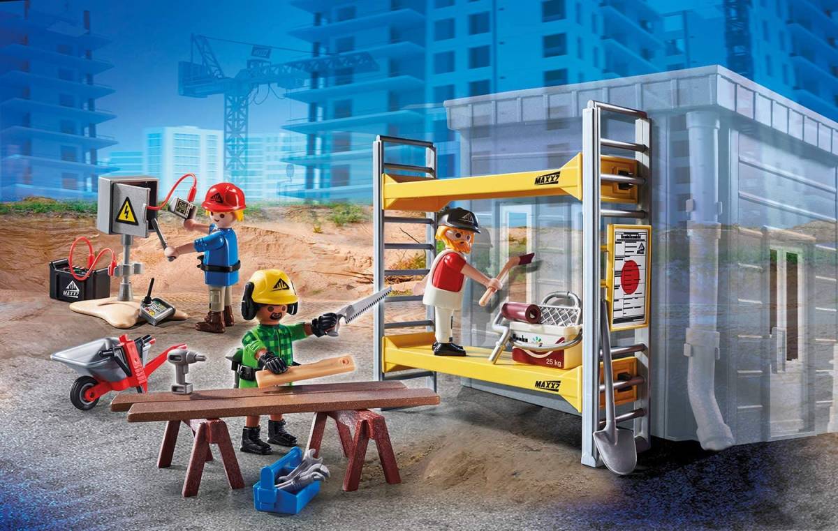  быстрое решение! новый товар PLAYMOBIL 70446 строительство .. человек. работа Play Mobil 