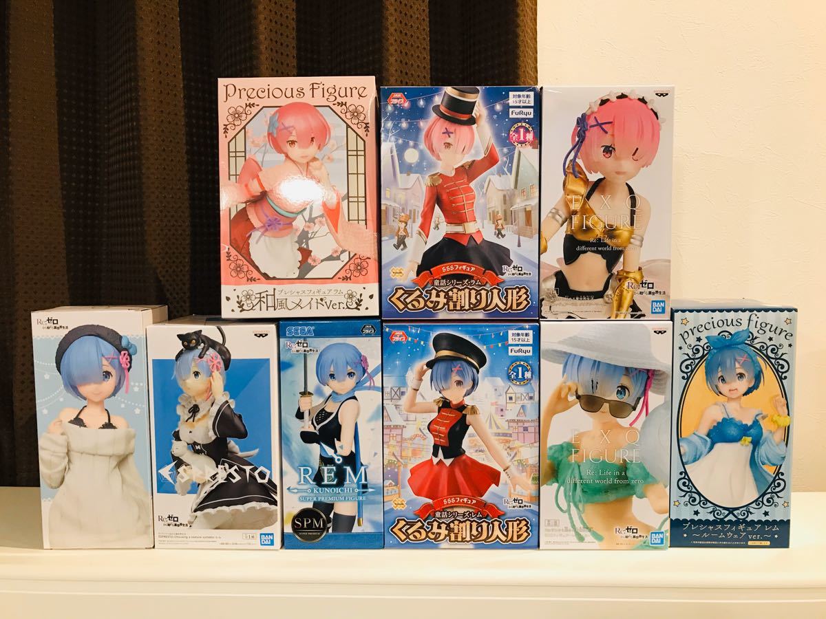 日本製 リゼロ レム ラム フィギュア 4点セット (※バラ売り相談可能