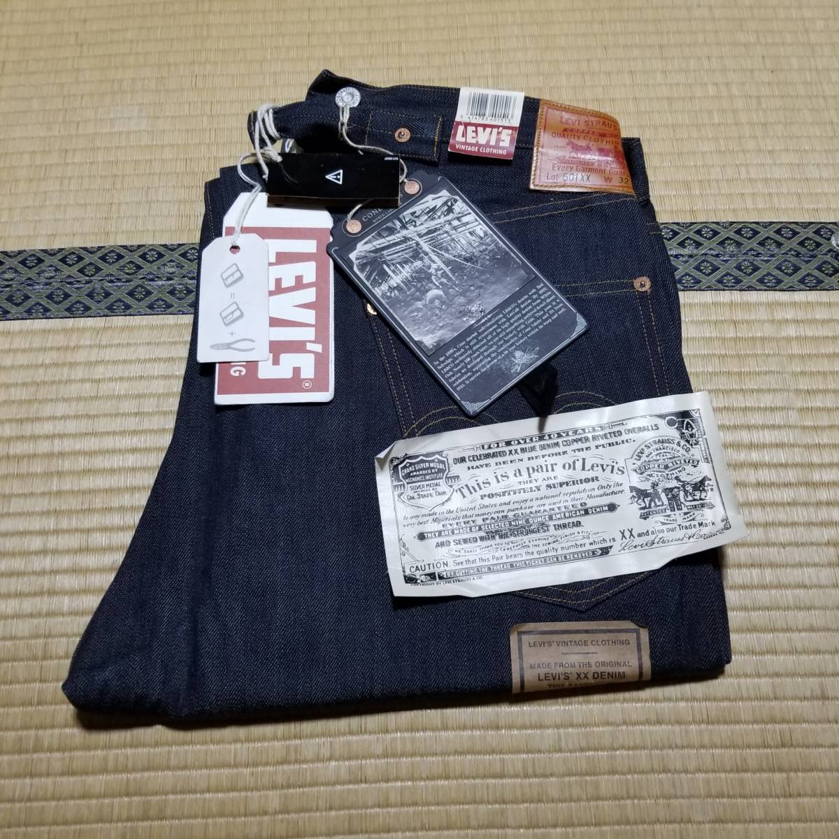 米国製　リーバイス　501XX　1915年モデル　15501-0001　W32　LEVI'S VINTAGE CLOTHING　501　LEVIS　LVC　復刻　32　ジーンズ　1915_米国製LEVI‘S 501XX 1915年モデル 復刻