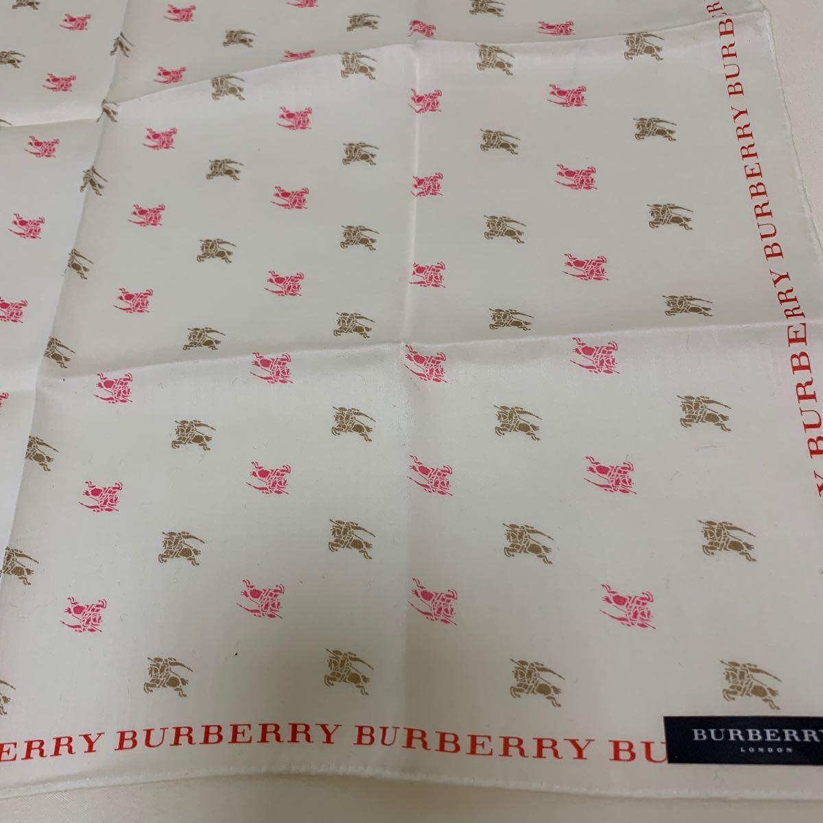 新品Burberry大判ハンカチーフスカーフ　百貨店購入の正規品