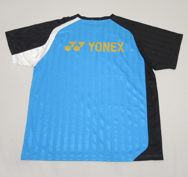 YONEX( Yonex )| shadow stripe short sleeves T-shirt -sizeL-( beautiful goods )| tube JCXQ