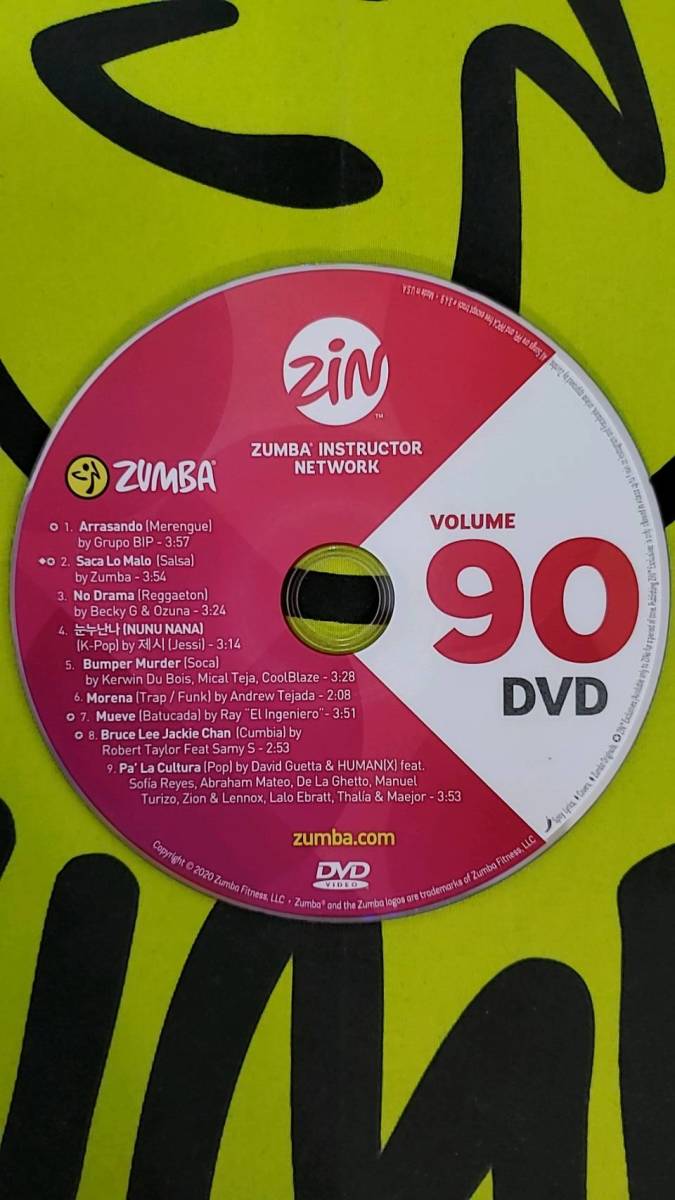 即決　ZUMBA　ズンバ　ZIN90　CD＆DVD　インストラクター専用