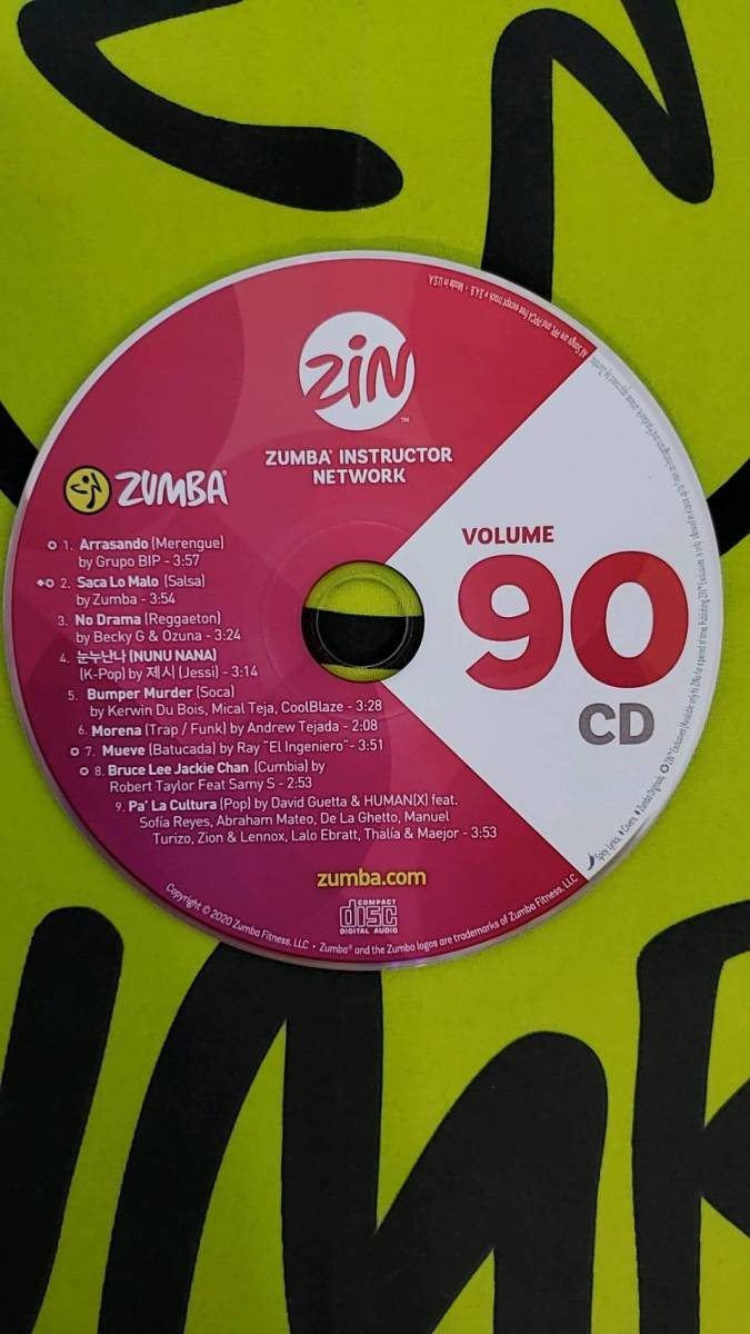 即決　ZUMBA　ズンバ　ZIN90　CD＆DVD　インストラクター専用