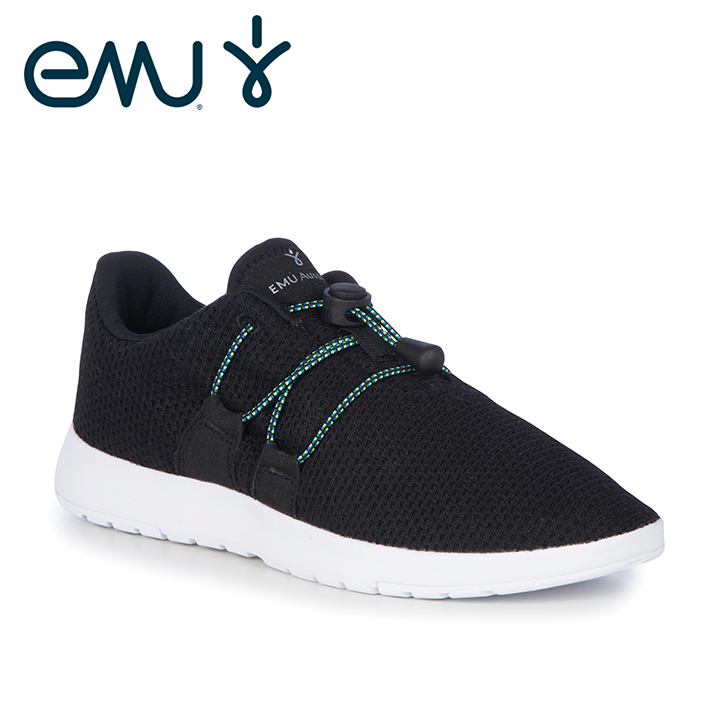 スニーカー 25㎝ エミュー EMU 洗える レディース Australia Shoes 靴 オシャレ ブラック emw12235mid8