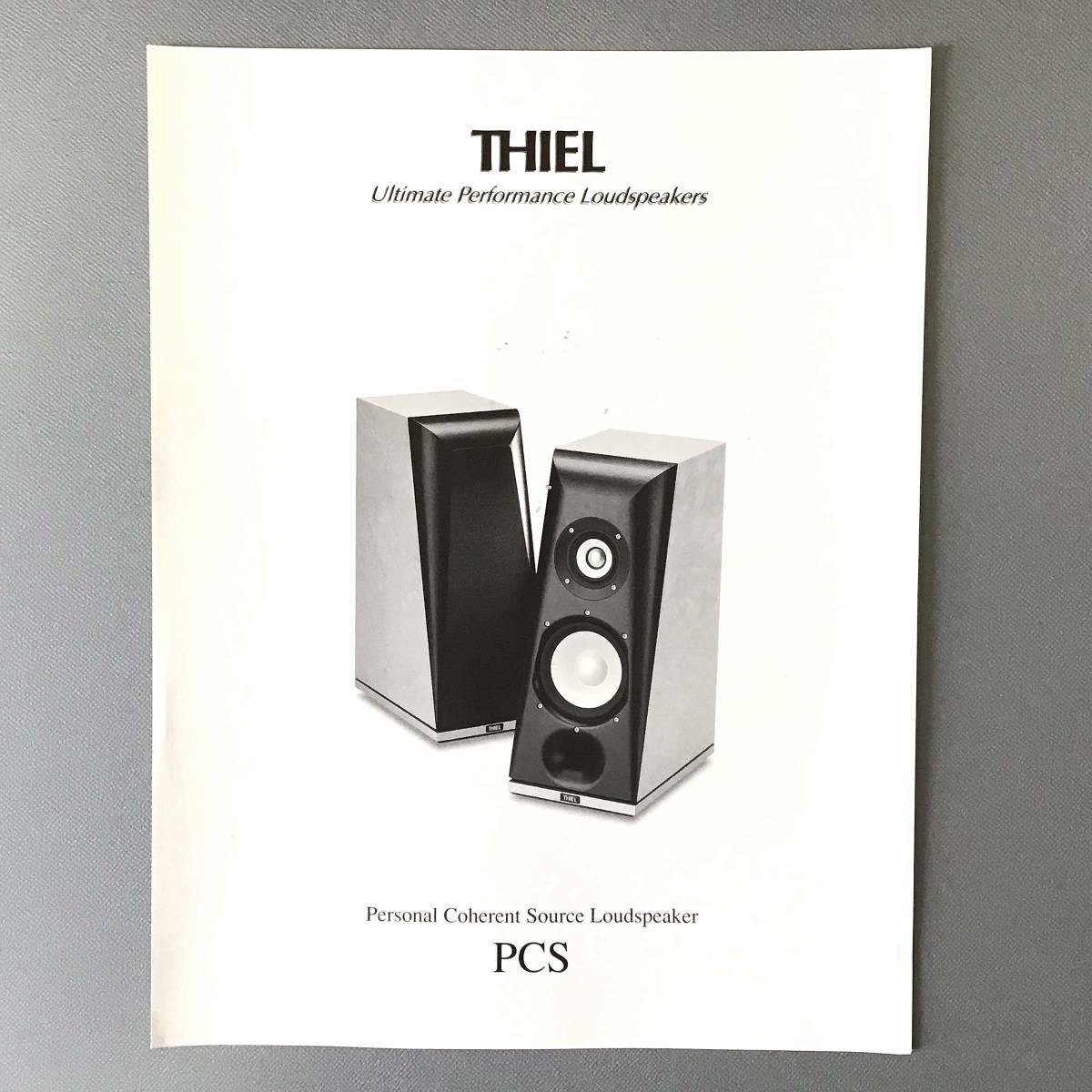CL カタログ THIEL ティール 安全 Ultimate Performance Loudspeakers 3ウェイスピーカー 2000年 98%OFF PCS