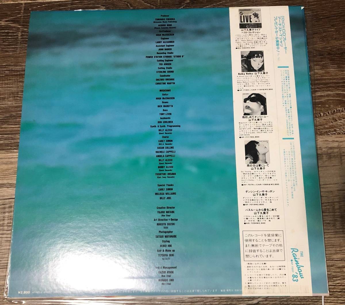 LP【シティポップ】山下久美子 / Sophia 【NOBODY・筒美京平・大澤誉志幸】_画像2