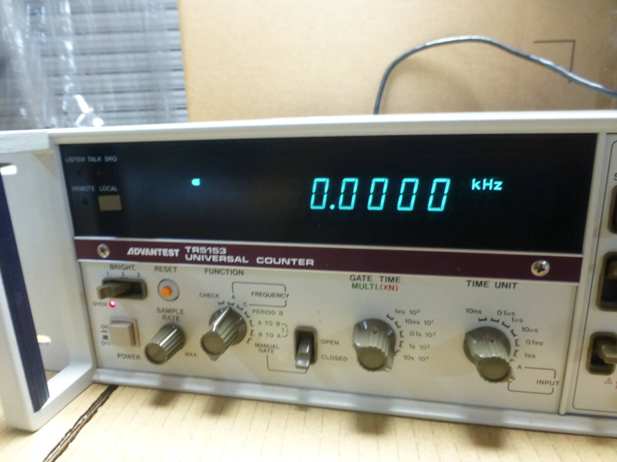 売れ筋がひクリスマスプレゼント! ADVANTEST TR5153 UNIVERSAL COUNTER その他
