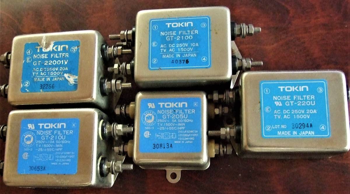 21-4/5 TOKIN noise filter. screw terminal GT-22001V * GT-210U* GT-2100 *GT-205U *GT-220U