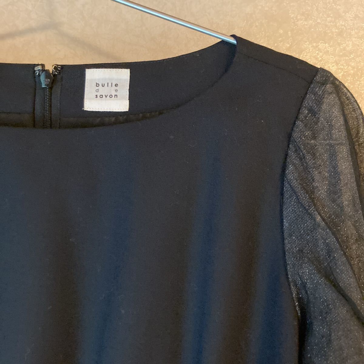 Paypayフリマ 美品 Bulle De Savon 5分袖 黒ワンピース パーティ用 Paypayフリマ 美品 Bulle De Savon 5分袖 黒ワンピース パーティ用