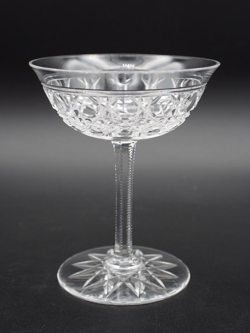 オールド バカラ Pontarlier ポンタリエール シャンパンクープ H12cm BACCARAT ダイヤモンドカット ポンタルリエ #2