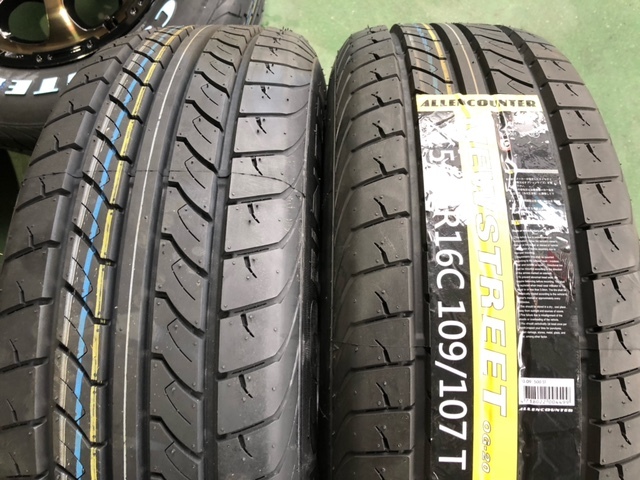 即納 新品セット マッドクロス グレイス ホワイトレター 16インチ 6.5J+38 215/65R16 109/107 車検対応 200系ハイエース レジアスエース_画像5