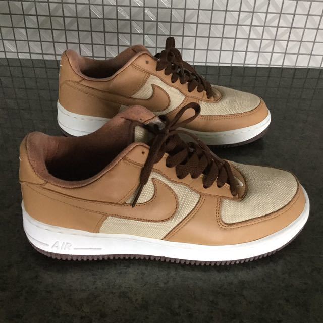 デッドストック NIKE AIR FORCE 1 LOW ACORN US9 624040 121 ナイキ エアフォース1 ロー エイコーン エイコン どんぐり 27cm ベージュ_画像5