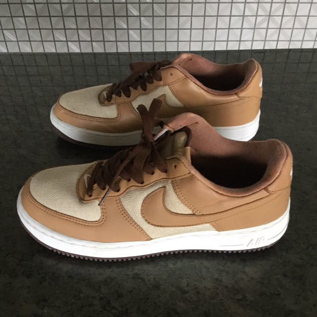 デッドストック NIKE AIR FORCE 1 LOW ACORN US9 624040 121 ナイキ エアフォース1 ロー エイコーン エイコン どんぐり 27cm ベージュ_画像3