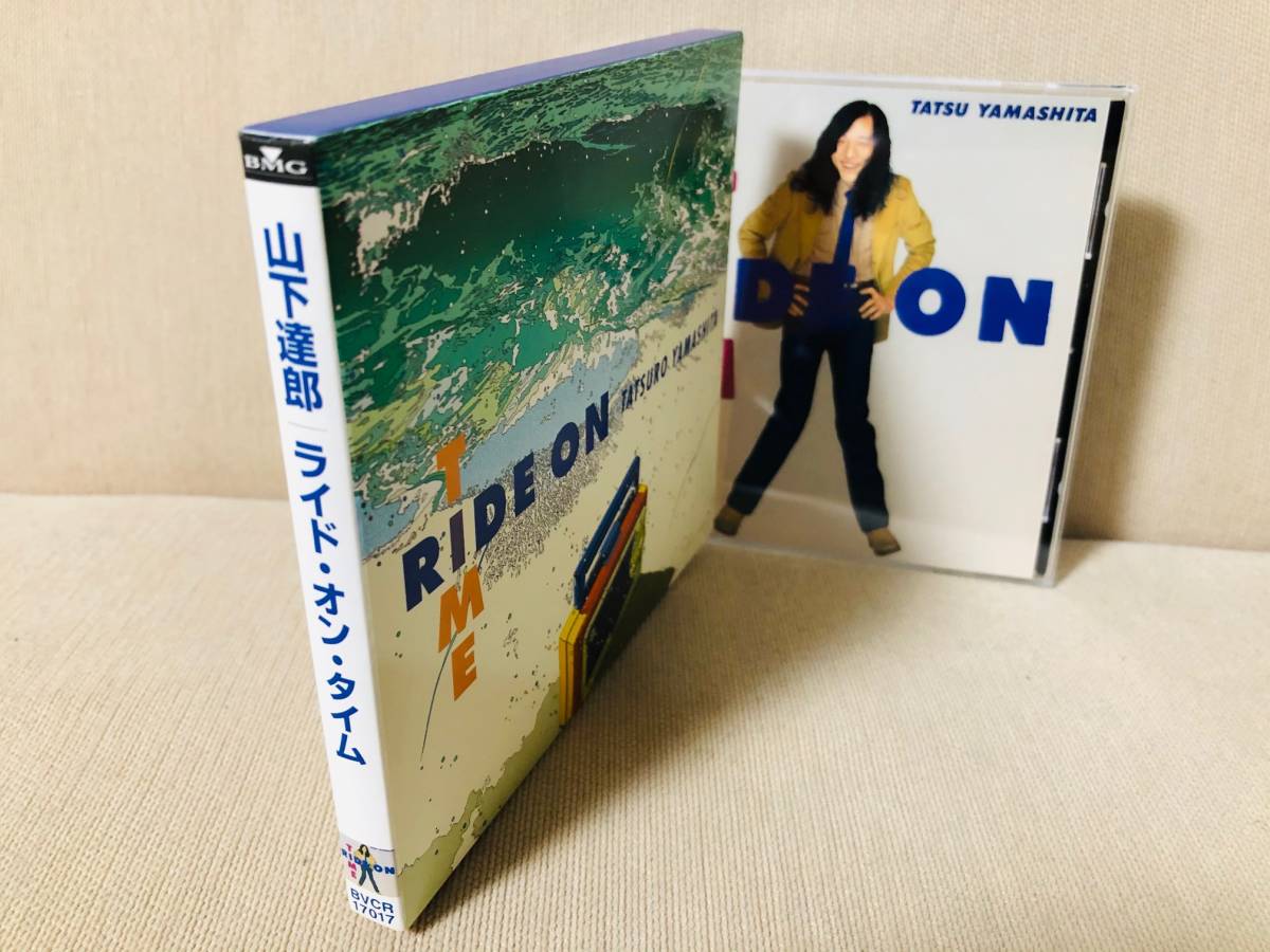 【即決 状態ＭＩＮＴ！】鈴木英人別イラスト！スリップケース版 山下達郎 リマスタCD『RIDE ON TIME+ボーナス4曲』吉田美奈子/青山純/伊藤_画像3