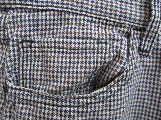 即決 07SS JUNYA WATANABE MAN COMME des GARCONS × LEVIS ジュンヤワタナベ リーバイス 07SS 千鳥チェック ガンクラブチェック柄 パンツ
