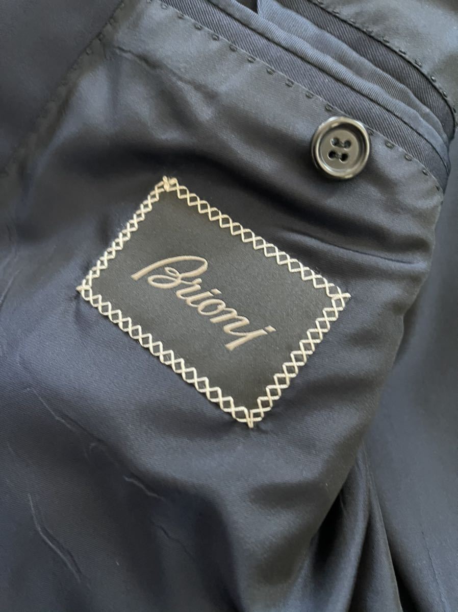 新品 ブリオーニ Brioni ネイビー ウール ジャケット ダブル 48サイズ